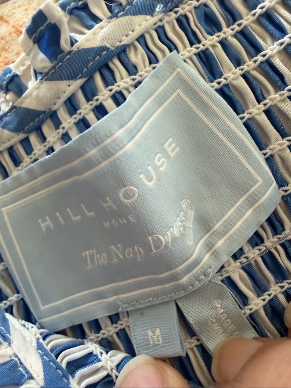 Hill House Home The Louisa Nap Dress Blueberry Stripe (121) - Picture 6 of 6
